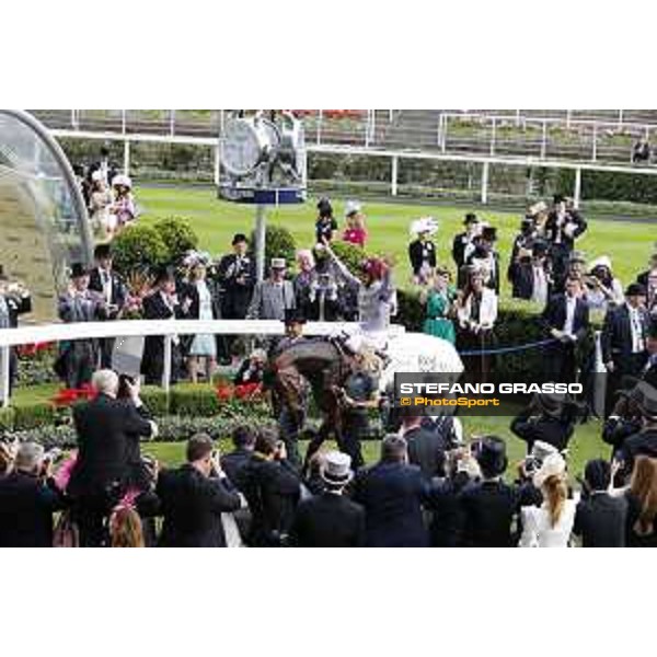 Frankie Dettori and Osaila win the Sandrigham Handicap Stakes Ascot - Royal Ascot Second day,17th june 2015 ph.Stefano Grasso
