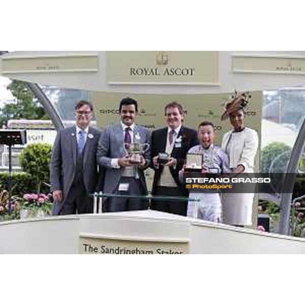The prize giving ceremony of the Sandrigham Handicap Stakes Ascot - Royal Ascot Second day,17th june 2015 ph.Stefano Grasso