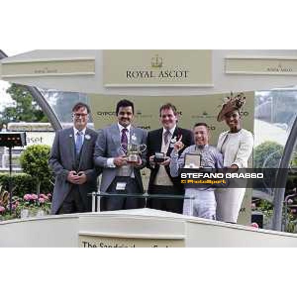 The prize giving ceremony of the Sandrigham Handicap Stakes Ascot - Royal Ascot Second day,17th june 2015 ph.Stefano Grasso