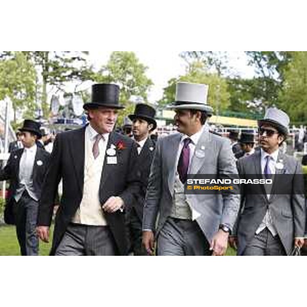 Sheikh Joaan bin Hamad bin Khalifa Al-Thani and Richard Hannon Ascot - Royal Ascot Second day,17th june 2015 ph.Stefano Grasso