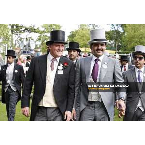 Sheikh Joaan bin Hamad bin Khalifa Al-Thani and Richard Hannon Ascot - Royal Ascot Second day,17th june 2015 ph.Stefano Grasso