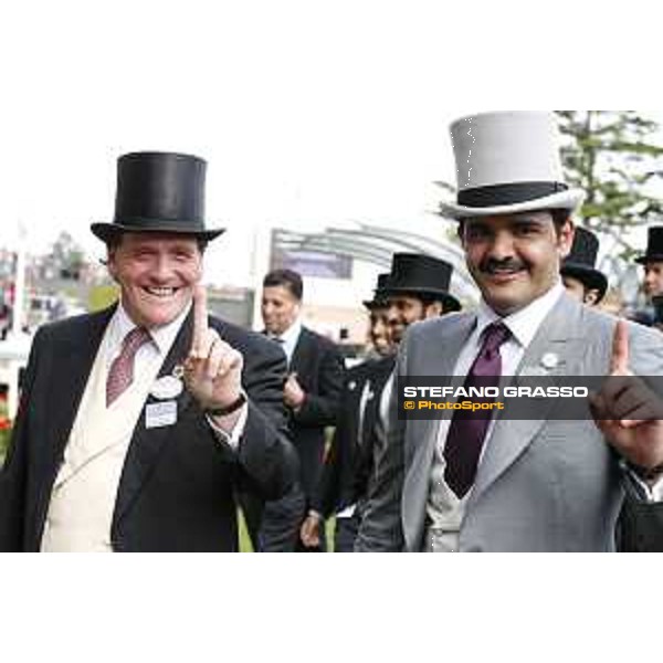 Sheikh Joaan bin Hamad bin Khalifa Al-Thani and Richard Hannon Ascot - Royal Ascot Second day,17th june 2015 ph.Stefano Grasso