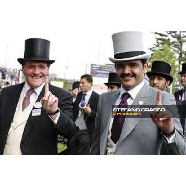 Sheikh Joaan bin Hamad bin Khalifa Al-Thani and Richard Hannon Ascot - Royal Ascot Second day,17th june 2015 ph.Stefano Grasso
