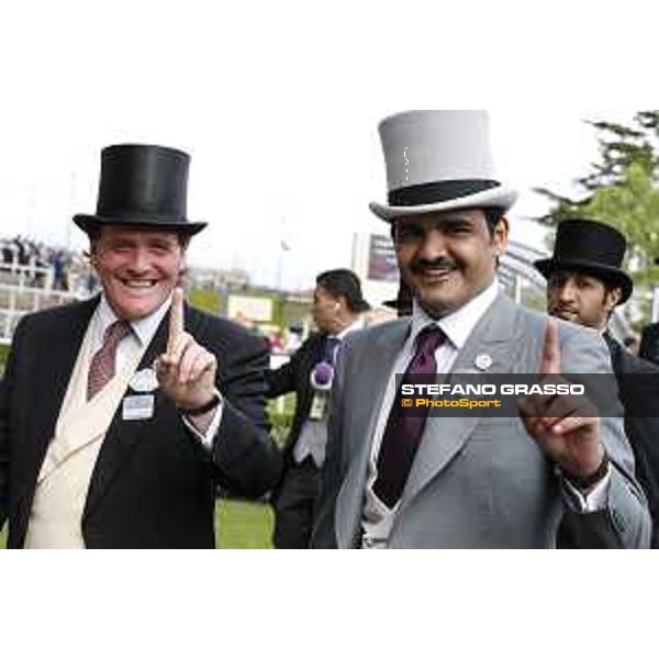 Sheikh Joaan bin Hamad bin Khalifa Al-Thani and Richard Hannon Ascot - Royal Ascot Second day,17th june 2015 ph.Stefano Grasso