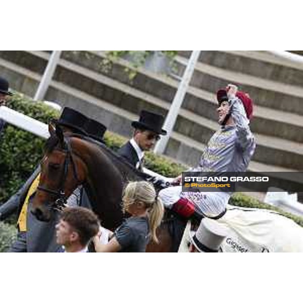 Frankie Dettori and Osaila win the Sandrigham Handicap Stakes Ascot - Royal Ascot Second day,17th june 2015 ph.Stefano Grasso