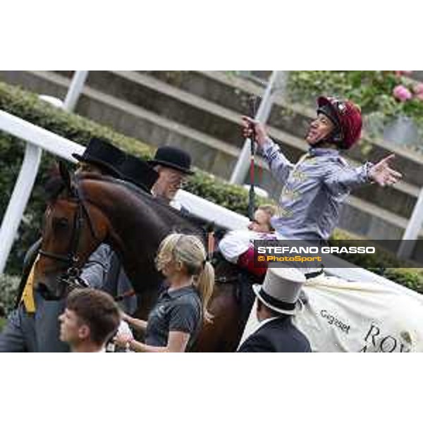 Frankie Dettori and Osaila win the Sandrigham Handicap Stakes Ascot - Royal Ascot Second day,17th june 2015 ph.Stefano Grasso