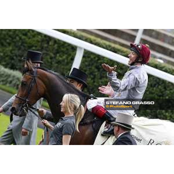 Frankie Dettori and Osaila win the Sandrigham Handicap Stakes Ascot - Royal Ascot Second day,17th june 2015 ph.Stefano Grasso