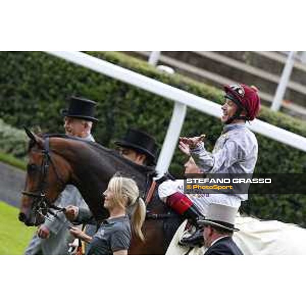 Frankie Dettori and Osaila win the Sandrigham Handicap Stakes Ascot - Royal Ascot Second day,17th june 2015 ph.Stefano Grasso