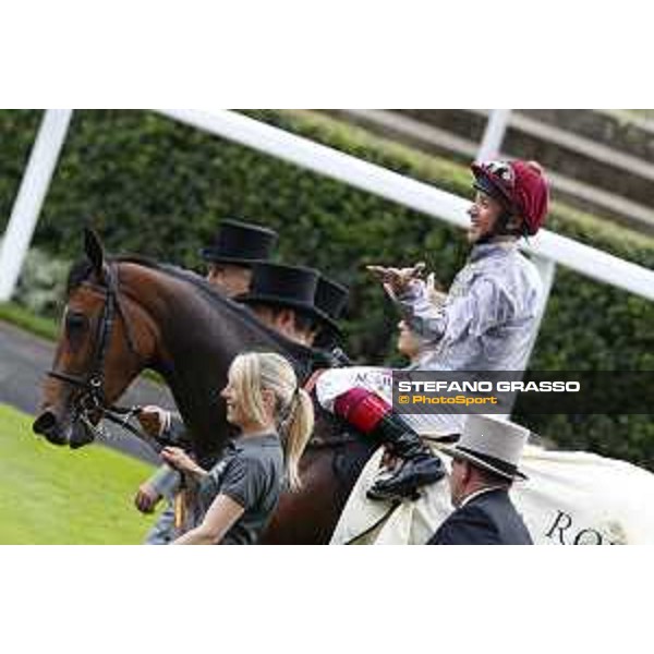 Frankie Dettori and Osaila win the Sandrigham Handicap Stakes Ascot - Royal Ascot Second day,17th june 2015 ph.Stefano Grasso