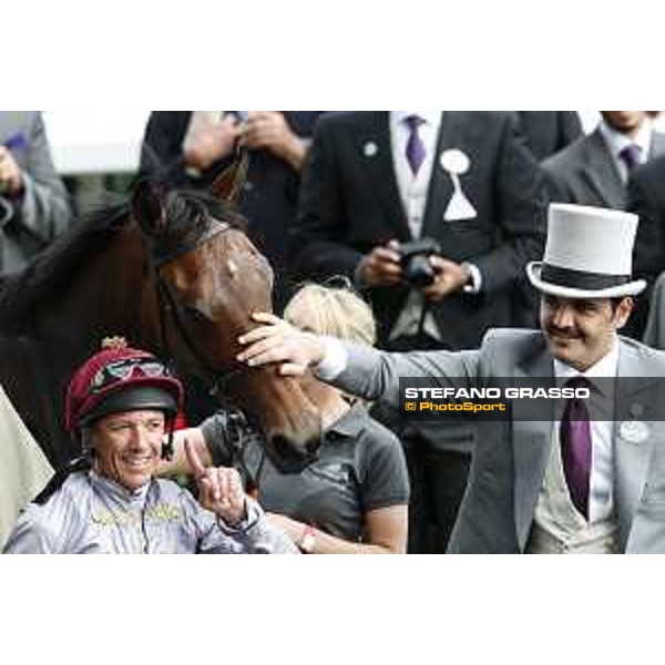 Sheikh Joaan bin Hamad bin Khalifa Al-Thani with Osaila and Frankie Dettori Ascot - Royal Ascot Second day,17th june 2015 ph.Stefano Grasso