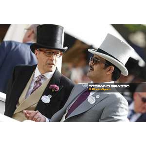 Royal Ascot - Sheikh Joaan bin Hamad bin Khalifa Al-Thani and Charles Gordon-Lennox,Earl of March Ascot - Royal Ascot,17th june 2015 ph.Stefano Grasso