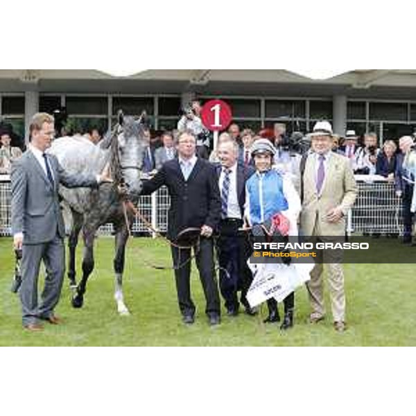Maxime Guyon on Solow wins the Qatar Susses Stakes Goodwood,29th july 2015 ph.Stefano Grasso/QEF