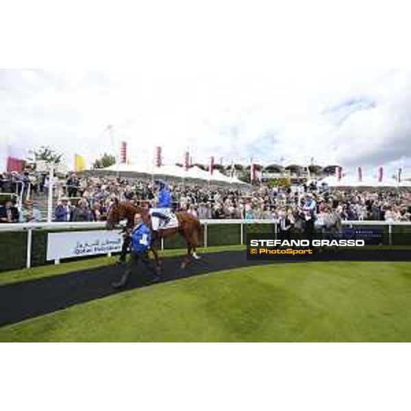 Maxime Guyon on Solow wins the Qatar Susses Stakes Goodwood,29th july 2015 ph.Stefano Grasso/QEF