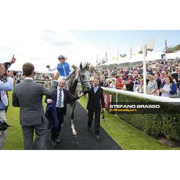 Maxime Guyon on Solow wins the Qatar Susses Stakes Goodwood,29th july 2015 ph.Stefano Grasso/QEF