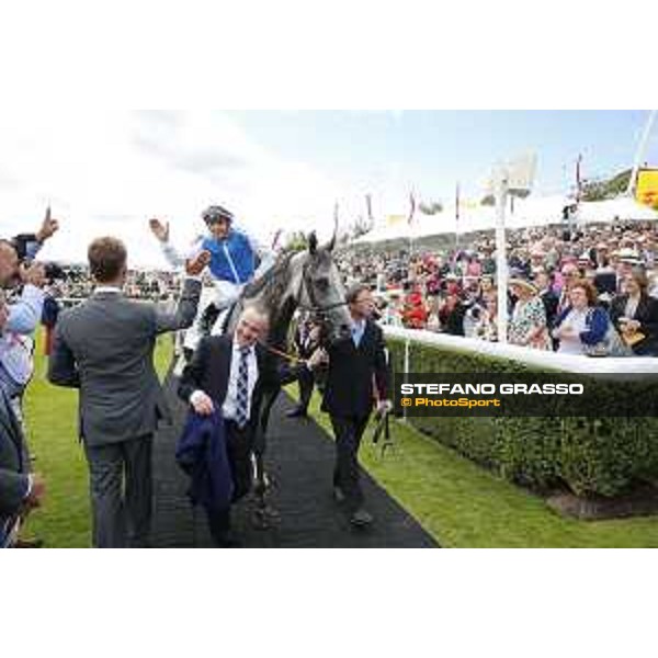 Maxime Guyon on Solow wins the Qatar Susses Stakes Goodwood,29th july 2015 ph.Stefano Grasso/QEF