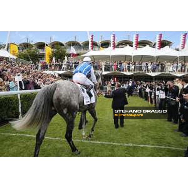 Maxime Guyon on Solow wins the Qatar Susses Stakes Goodwood,29th july 2015 ph.Stefano Grasso/QEF