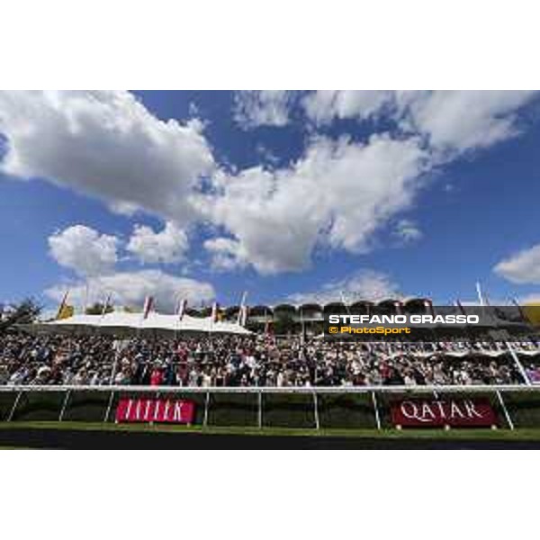 Goodwood - QATAR Goodwood Festival Grandstand and racegoers of the QATAR Goodwood Cup Goodwood,30th july 2015 ph.Stefano Grasso/QEF