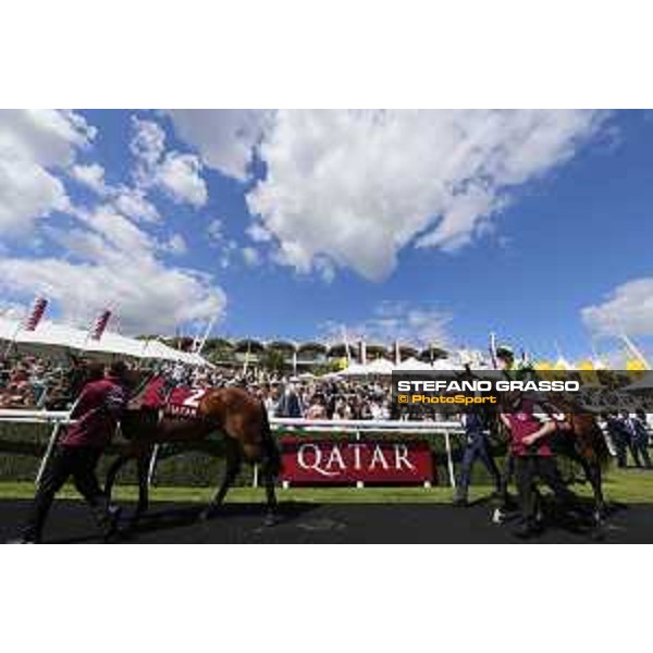 Goodwood - QATAR Goodwood Festival Grandstand and racegoers of the QATAR Goodwood Cup Goodwood,30th july 2015 ph.Stefano Grasso/QEF