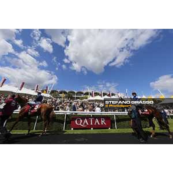 Goodwood - QATAR Goodwood Festival Grandstand and racegoers of the QATAR Goodwood Cup Goodwood,30th july 2015 ph.Stefano Grasso/QEF