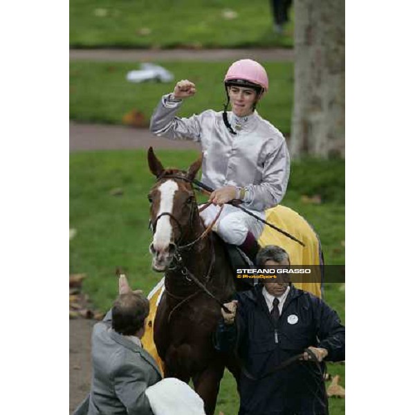 Christophe Soumillon on Oiseau Rare Paris Longchamp, 1st october 2005 ph. Stefano Grasso