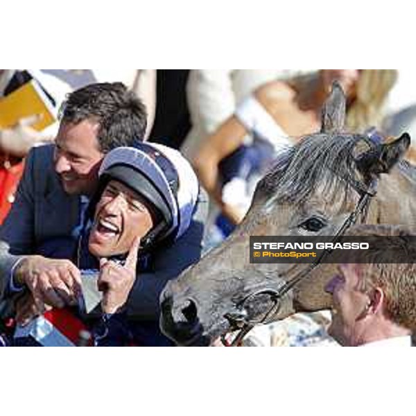 Goodwood - QATAR Goodwood Festival Frankie Dettori and Magical Memory in the winner enclosure of the QATAR Steward\'s Cup Goodwood,1st august 2015 ph.Stefano Grasso/QEF