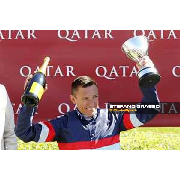 Goodwood - QATAR Goodwood Festival Frankie Dettori and Magical Memory in the winner enclosure of the QATAR Steward\'s Cup Goodwood,1st august 2015 ph.Stefano Grasso/QEF