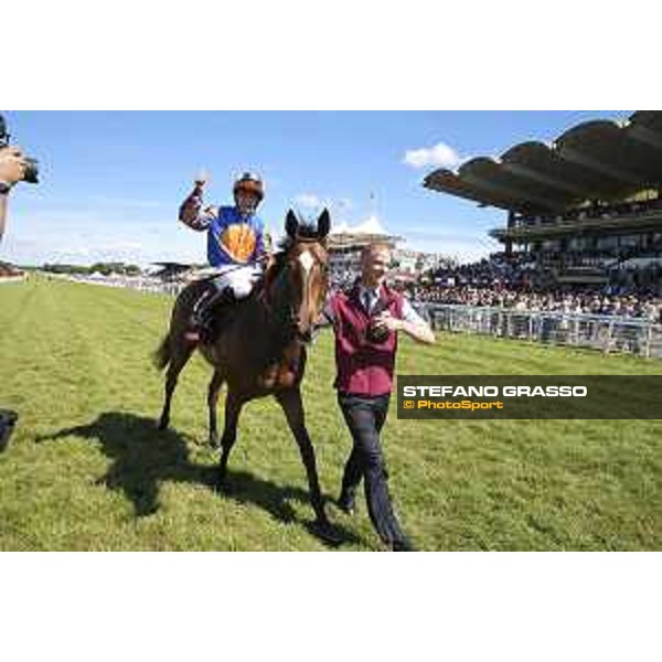 Goodwood - QATAR Goodwood Festival W.M.Lordan on Legatissimo afte winning the QATAR Nassau Stakes Goodwood,1st august 2015 ph.Stefano Grasso/QEF