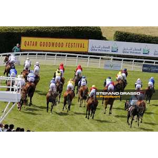 QATAR Goodwood Festival Frankie Dettori on Golden Steps wins the QATAR Stewards\' Sprint Stakes Goodwood, Fifht day, 1st august 2015 ph.Stefano Grasso/QEF