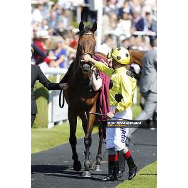 QATAR Goodwood Festival Andrea Atzeni on Lady of Dubai Goodwood, Fifht day, 1st august 2015 ph.Stefano Grasso/QEF