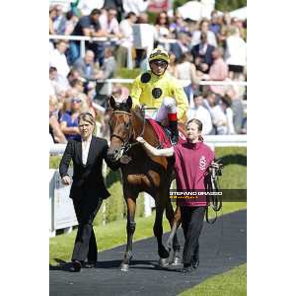 QATAR Goodwood Festival Andrea Atzeni on Lady of Dubai Goodwood, Fifht day, 1st august 2015 ph.Stefano Grasso/QEF