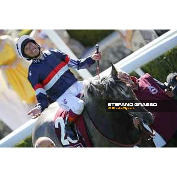 QATAR Goodwood Festival Frankie Dettori on Magical Memory wins the QATAR Stewards\' Cup Goodwood, Fifht day, 1st august 2015 ph.Stefano Grasso/QEF