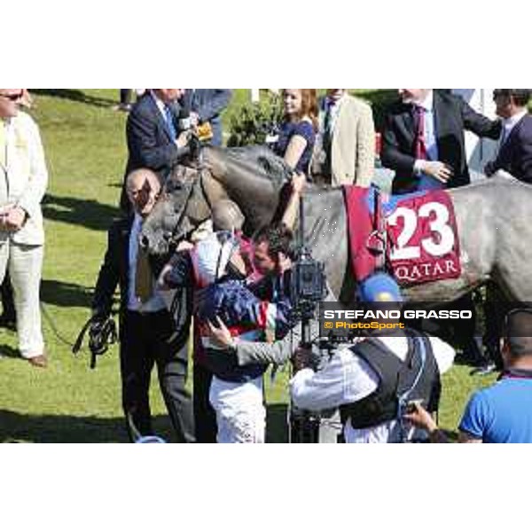 QATAR Goodwood Festival Frankie Dettori on Magical Memory wins the QATAR Stewards\' Cup Goodwood, Fifht day, 1st august 2015 ph.Stefano Grasso/QEF