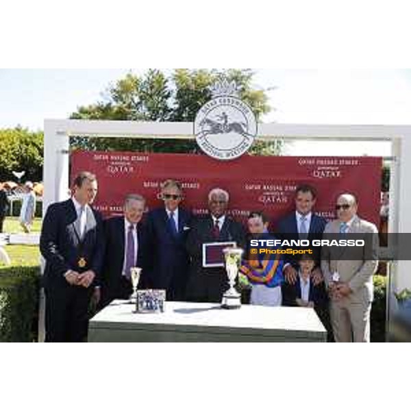 QATAR Goodwood Festival The prize giving ceremony of the QATAR Nassau Stakes Goodwood, Fifht day, 1st august 2015 ph.Stefano Grasso/QEF