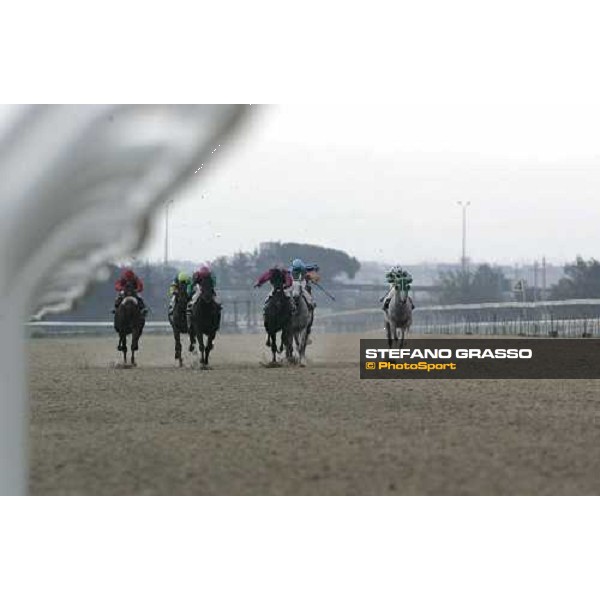 last few meters to the line of the Premio Flossy on the new all-weather race track at Capannelle Rome, 7th october 2005 ph. Stefano Grasso