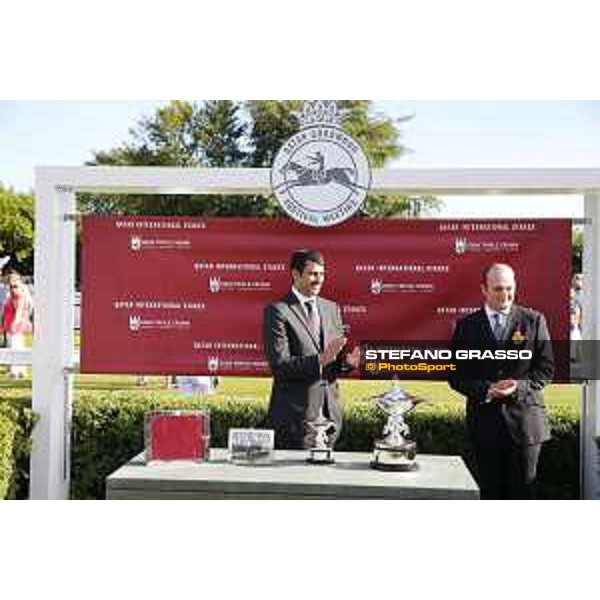 QATAR Goodwood Festival Qatar International Stakes (Group 1 PA) Hamad Al Attiya - President of Qatar Equestrian Federation - Prize giving ceremony Goodwood, Fifht day, 1st august 2015 ph.Stefano Grasso/QEF