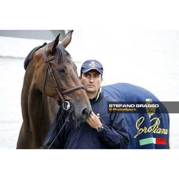 Aachen - FEI European Championships 2015 Vet check - Piergiorgio Bucci and Catwalk Z Aachen,17th August 2015 ph.Stefano Grasso/Loro Piana