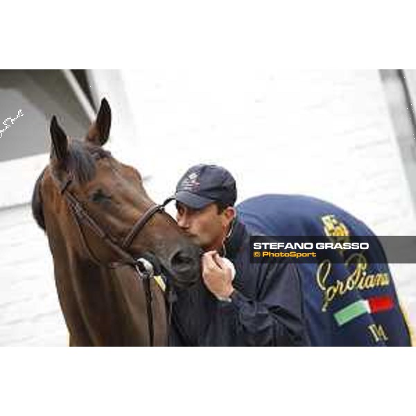 Aachen - FEI European Championships 2015 Vet check - Piergiorgio Bucci and Catwalk Z Aachen,17th August 2015 ph.Stefano Grasso/Loro Piana