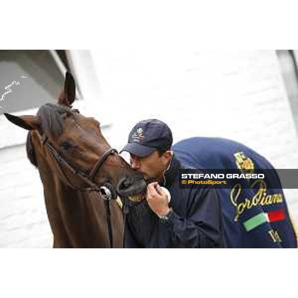 Aachen - FEI European Championships 2015 Vet check - Piergiorgio Bucci and Catwalk Z Aachen,17th August 2015 ph.Stefano Grasso/Loro Piana