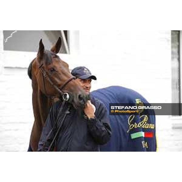 Aachen - FEI European Championships 2015 Vet check - Piergiorgio Bucci and Catwalk Z Aachen,17th August 2015 ph.Stefano Grasso/Loro Piana