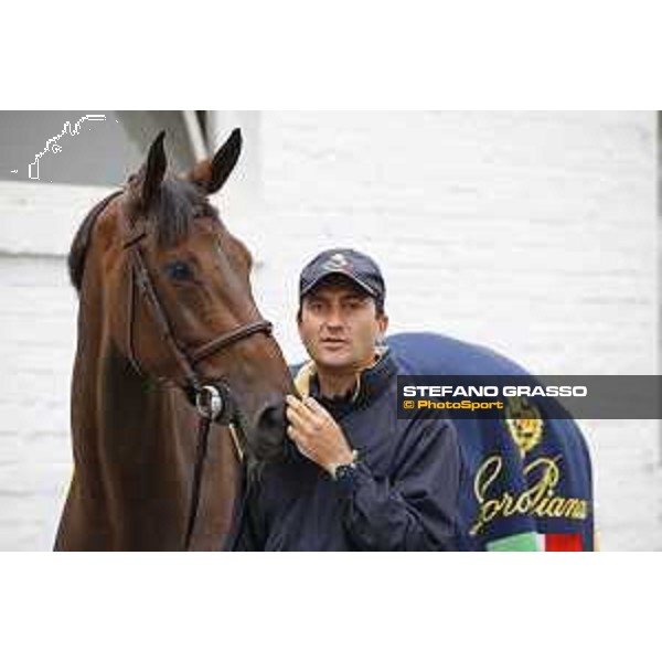 Aachen - FEI European Championships 2015 Vet check - Piergiorgio Bucci and Catwalk Z Aachen,17th August 2015 ph.Stefano Grasso/Loro Piana