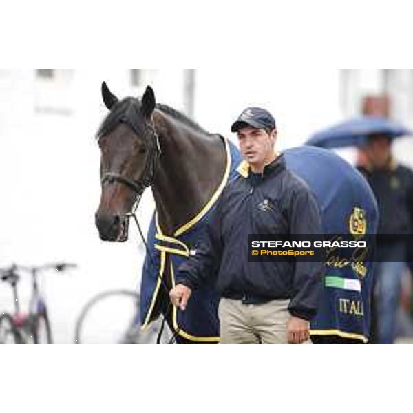 Aachen - FEI European Championships 2015 Vet check - Emanuele Gaudiano and Admara 2 Aachen,17th August 2015 ph.Stefano Grasso/Loro Piana