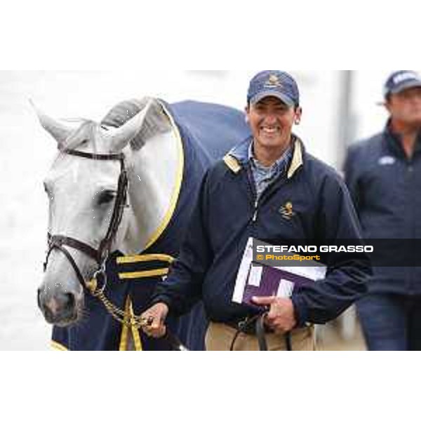 Aachen - FEI European Championships 2015 Vet check - Lorenzo De Luca and Geisha van Orshof Aachen,17th August 2015 ph.Stefano Grasso/Loro Piana