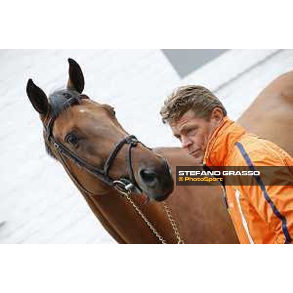 Aachen - FEI European Championships 2015 The Vet Check - Jeroen Dubbeldam and SFN Zenith N.O.P. Aachen,17th August 2015 ph.Stefano Grasso/Loro Piana