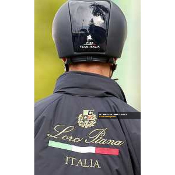 Aachen - FEI European Championships 2015 Team Italia Loro Piana warming up Daniele Augusto Da Rios Aachen,18th August 2015 ph.Stefano Grasso/Loro Piana