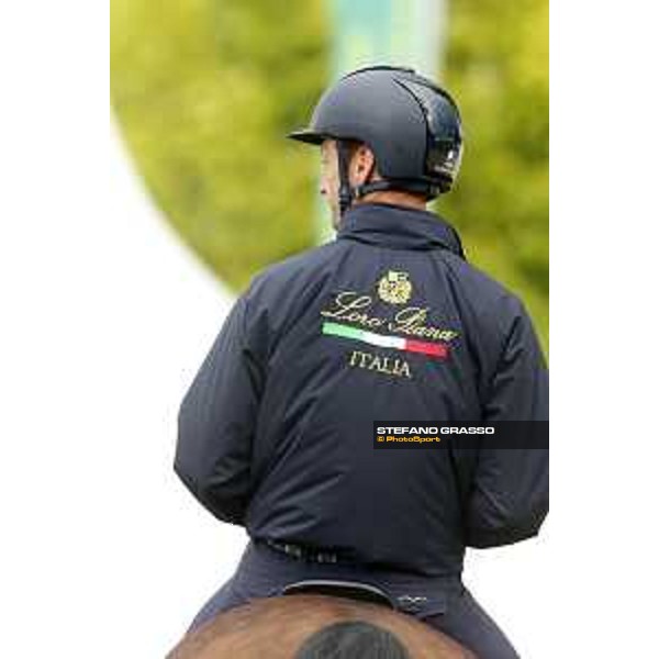 Aachen - FEI European Championships 2015 Team Italia Loro Piana warming up Daniele Augusto Da Rios Aachen,18th August 2015 ph.Stefano Grasso/Loro Piana