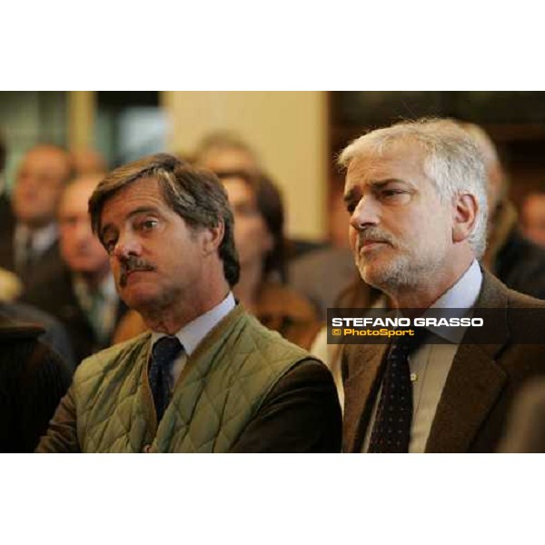 On. Masini and dott. Pagnozzi at the opening ceremony of the new all-weather race track at Capannelle Rome, 7th october 2005 ph. Stefano Grasso