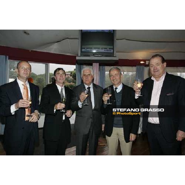 In. Elio Pautasso, Mr. Graham Potter, dott. Enzo Mei, Mr. de Lagarde and ing.Tomaso Grassi at the opening ceremony of the new all-weather race track at Capannelle Rome, 7th october 2005 ph. Stefano Grasso