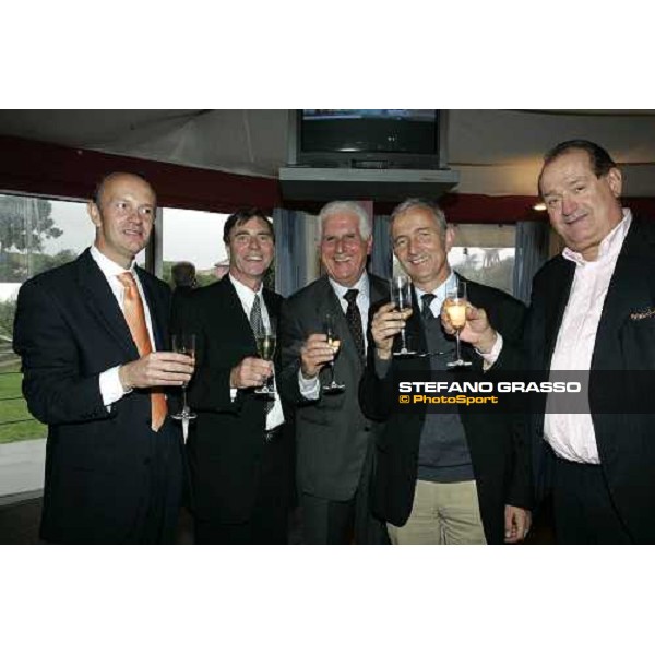 In. Elio Pautasso, Mr. Graham Potter, dott. Enzo Mei, Mr. de Lagarde and ing.Tomaso Grassi at the opening ceremony of the new all-weather race track at Capannelle Rome, 7th october 2005 ph. Stefano Grasso