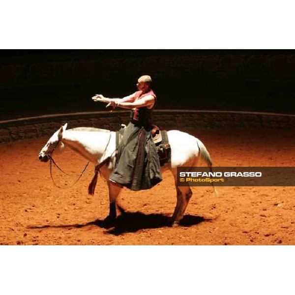 show Bartabas and Zingaro in ÇLoungta, les chevaux de ventÈ Rome, 8th october 2005 ph. Stefano Grasso