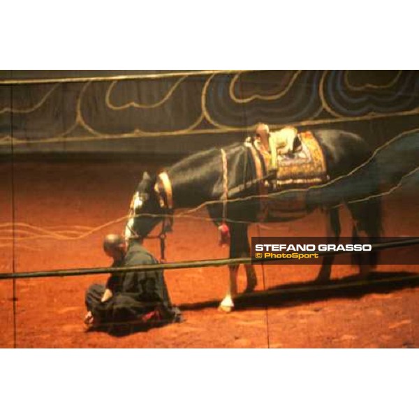 show Bartabas and Zingaro in ÇLoungta, les chevaux de ventÈ Rome, 8th october 2005 ph. Stefano Grasso